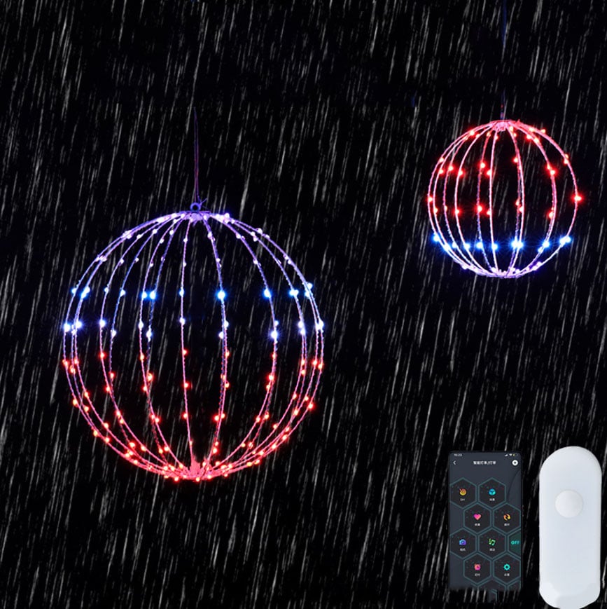 LED Foldable Christmas Light Ball 40cm/15.75 inches