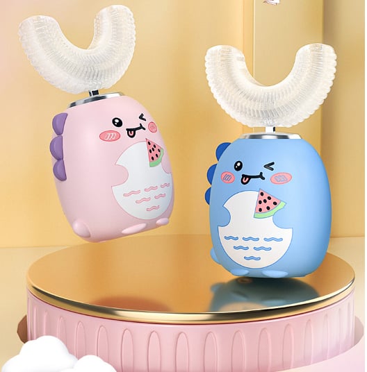 🦖 Kids U-Shaped Electric Toothbrush