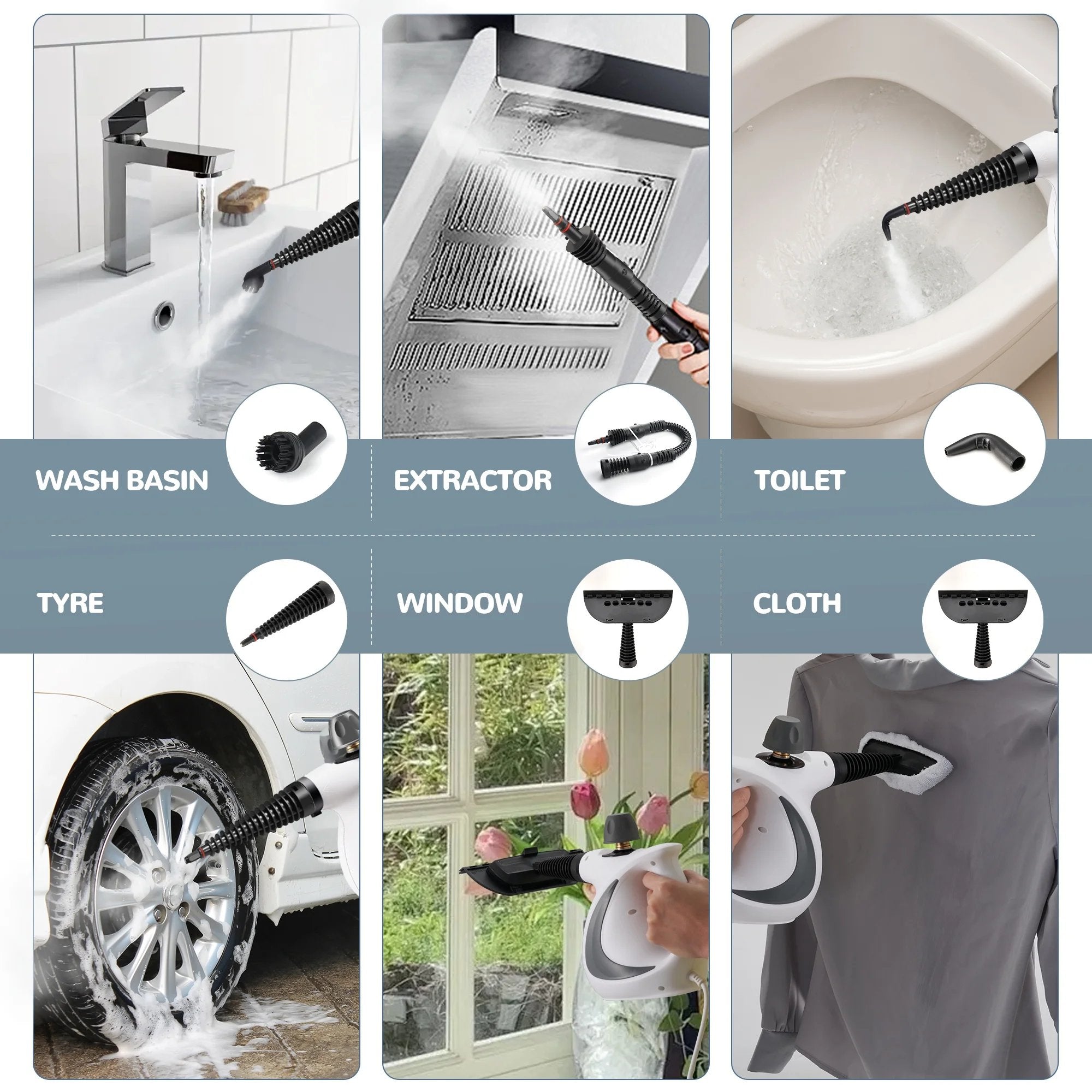 SteamPro Elite: The Ultimate Handheld Steam Cleaner for Multi-Surface Deep Cleaning