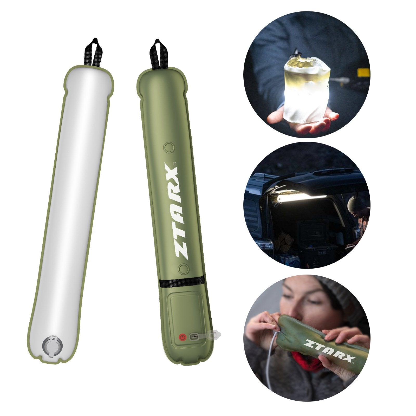 Inflatable Camping Lantern  LED Light Tube