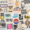 130 PCS Funny Saying Sticker Pack