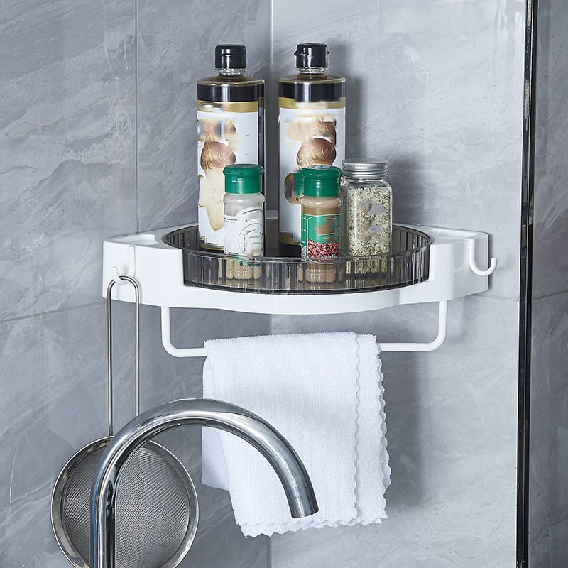 🚿 360-Degree Rotating Wall Mount Bathroom Organizer