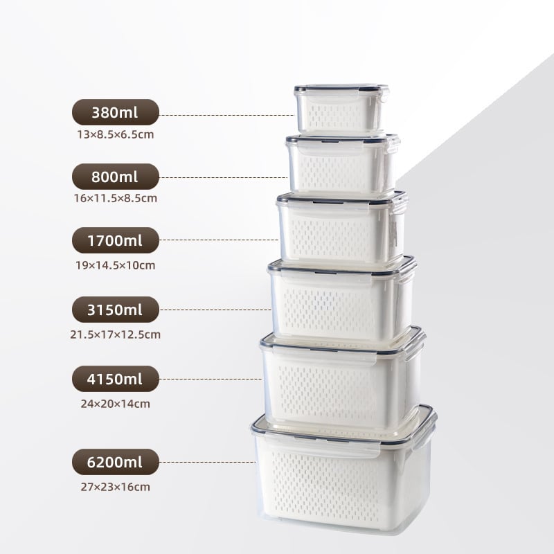 Food Storage Containers for Refrigerator Organization(3-7 PCS)