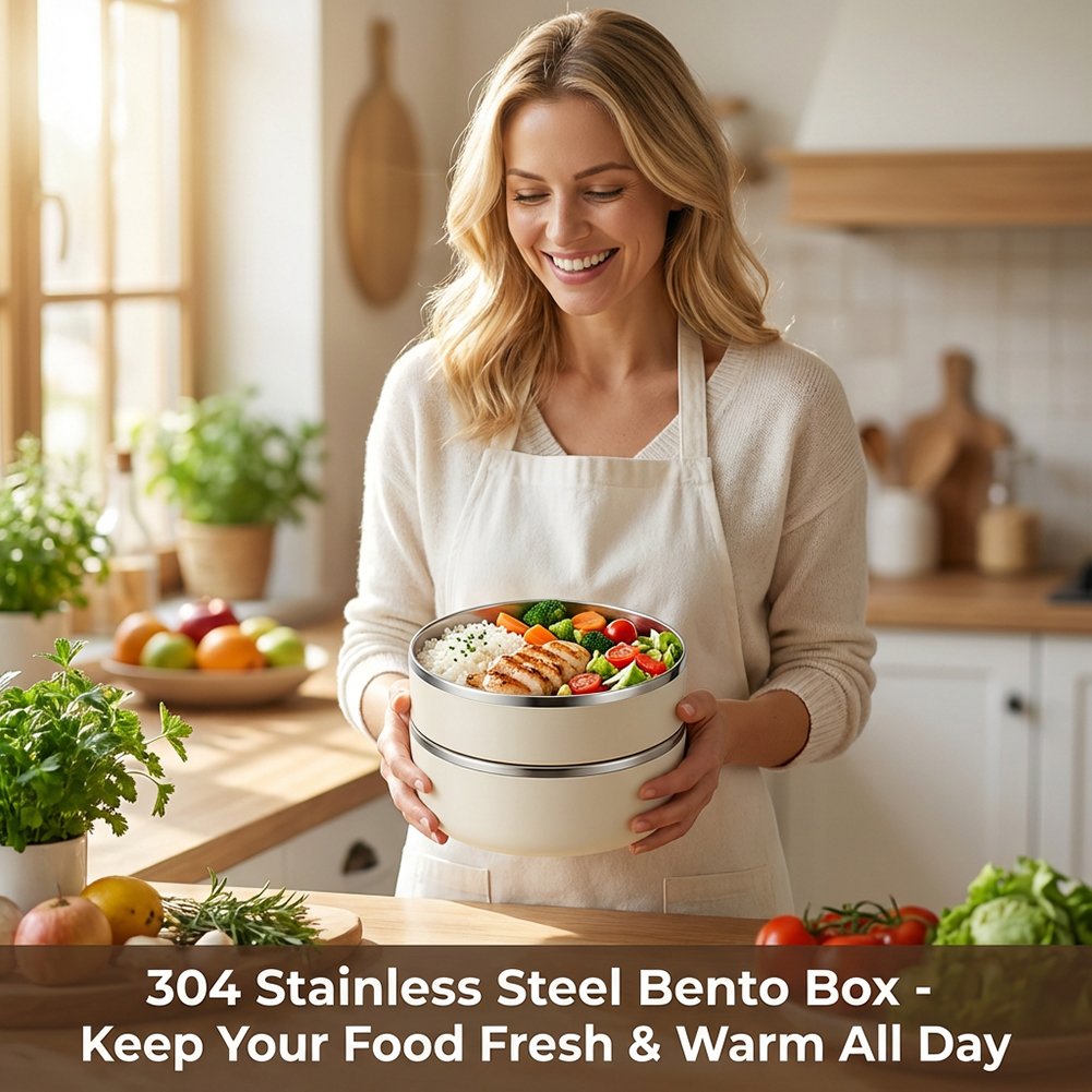 🥗 Stainless Steel Insulated Lunch Box