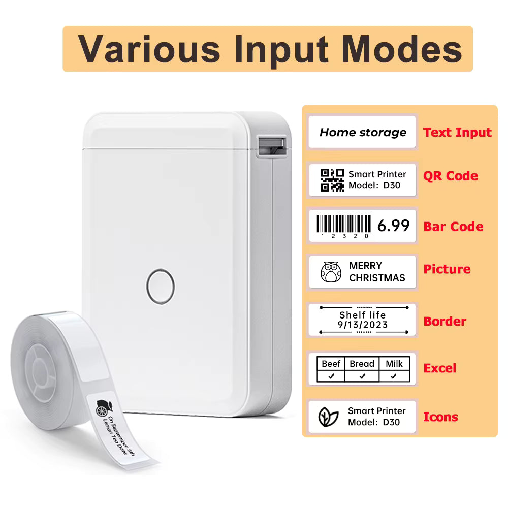 Portable Inkless Label Printe