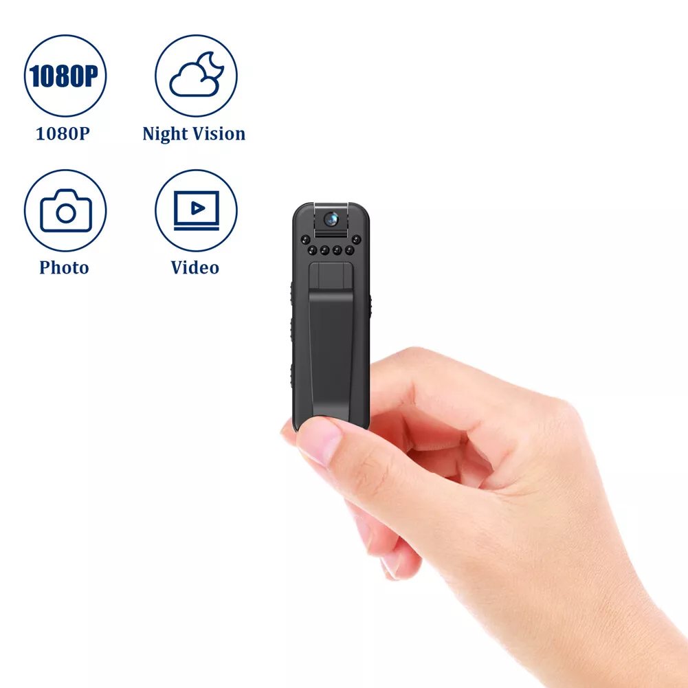 1080P HD Mini Camera with PIR Motion Detection | Portable Body Camera for Security, Travel, and Personal Use