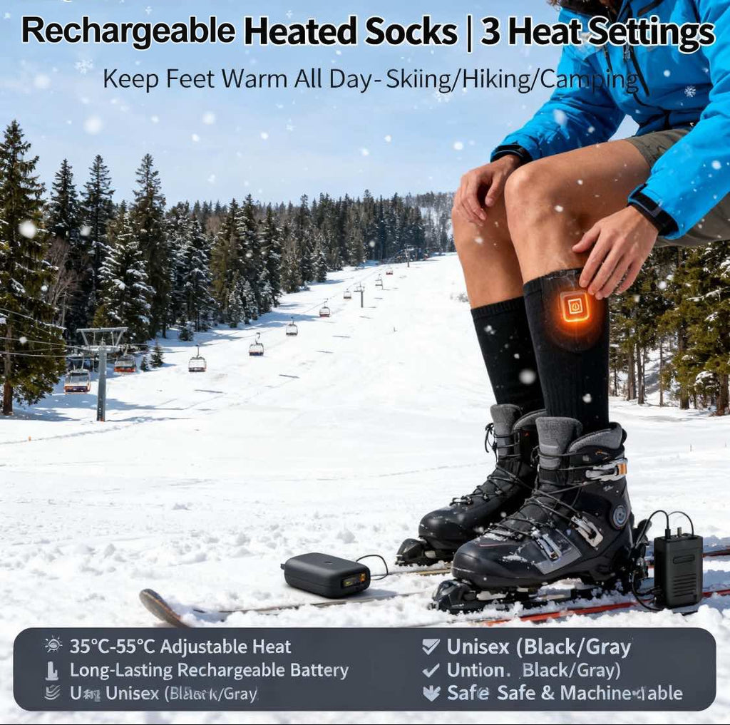 ❄️ Heated Socks Rechargeable Electric Foot Warmer