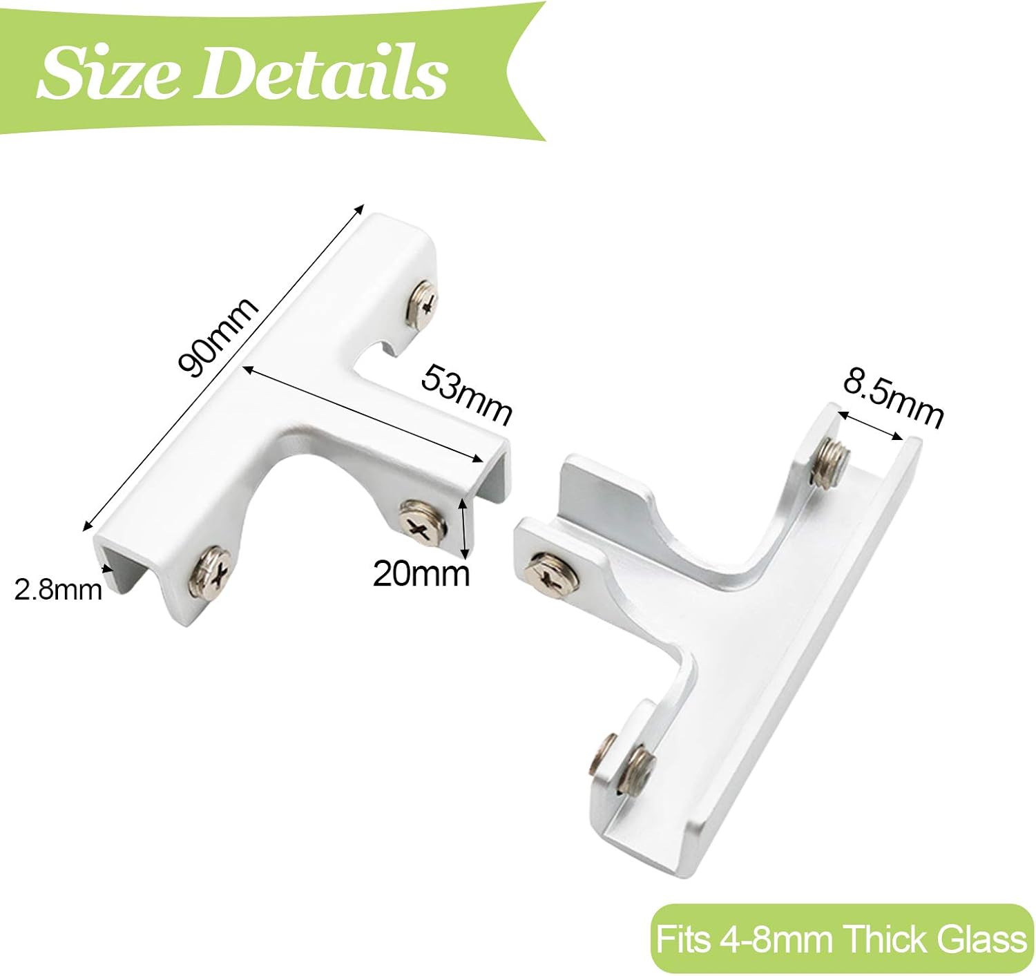 Glass Connector - Rimless Clip Holder