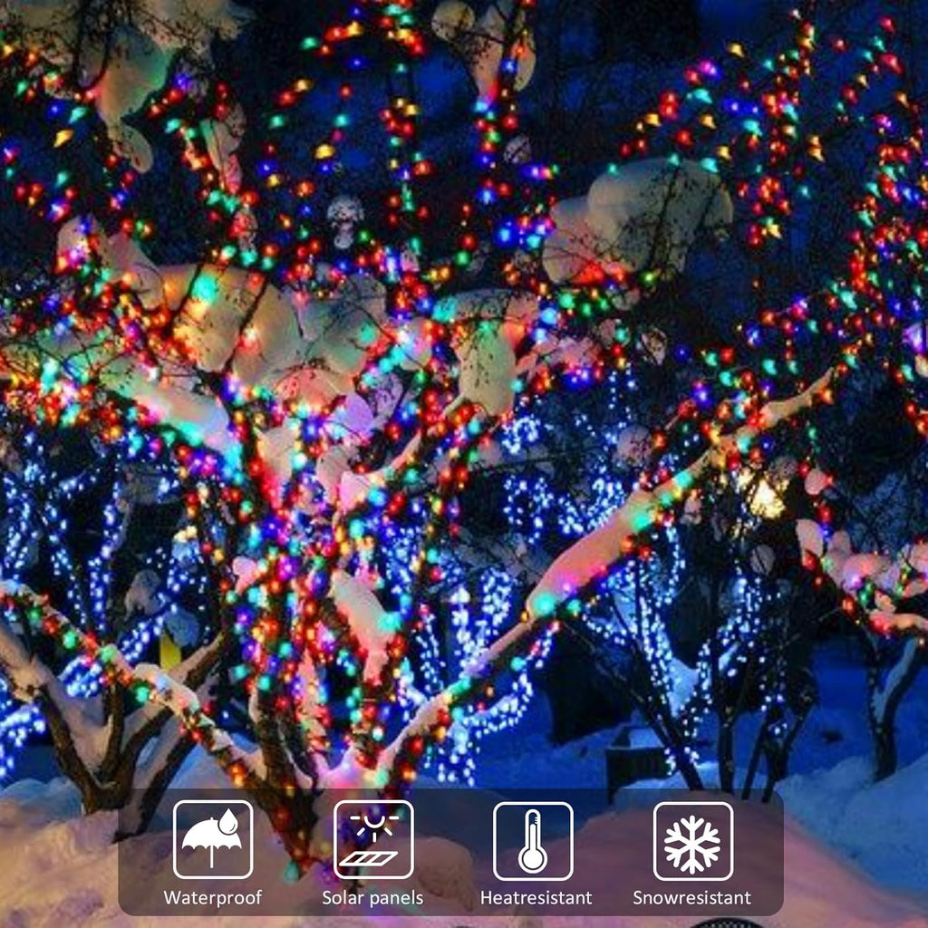 Solar Christmas Lights, 105 ft 300 LED