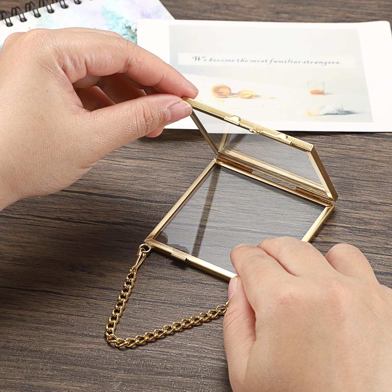 Set of 4 Glass Photo Wall Hanging Art Frames