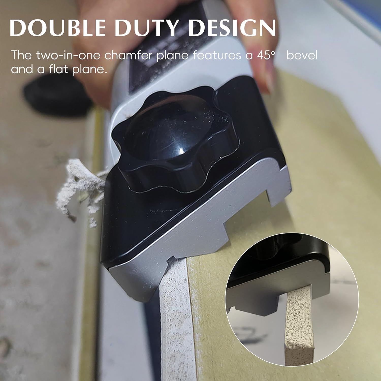 V-shaped chamfering manual wood planer